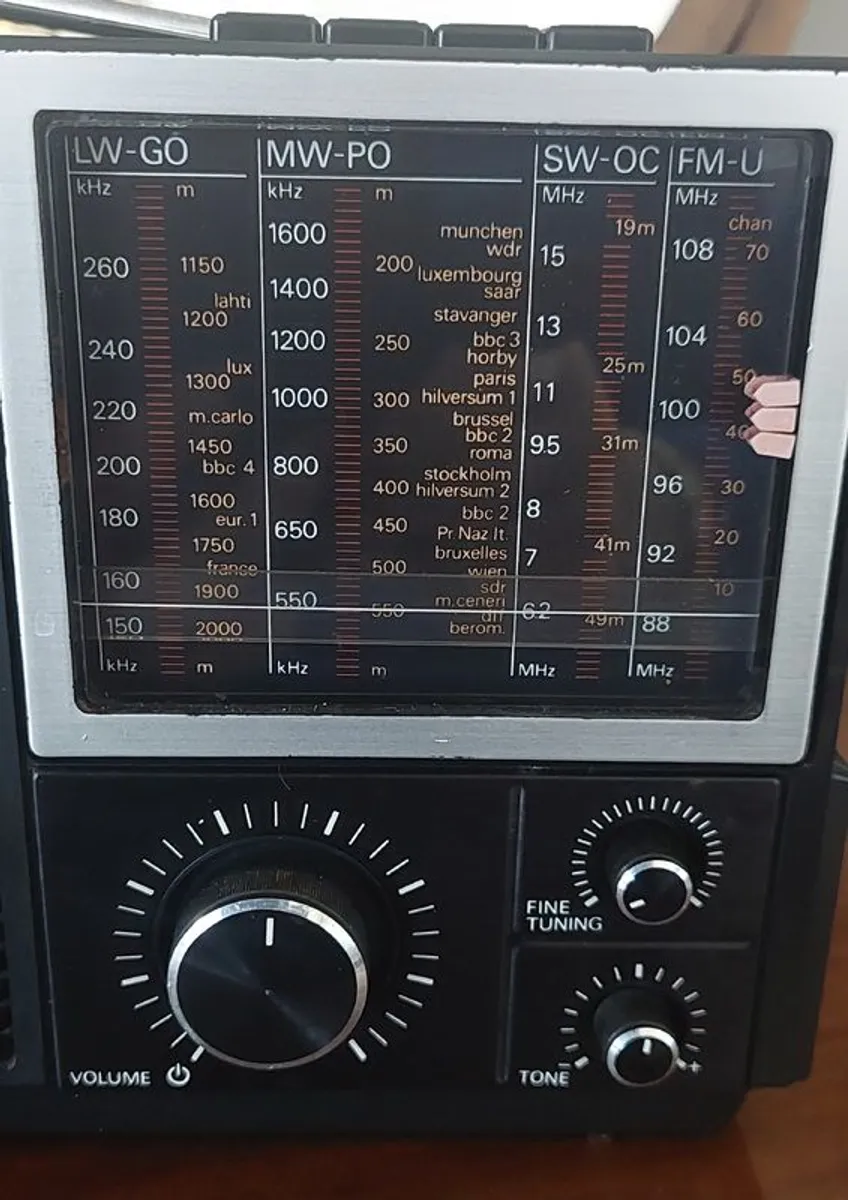 Vintage Phillips Schirroko 680 Portable Four Band Radio - Image 2