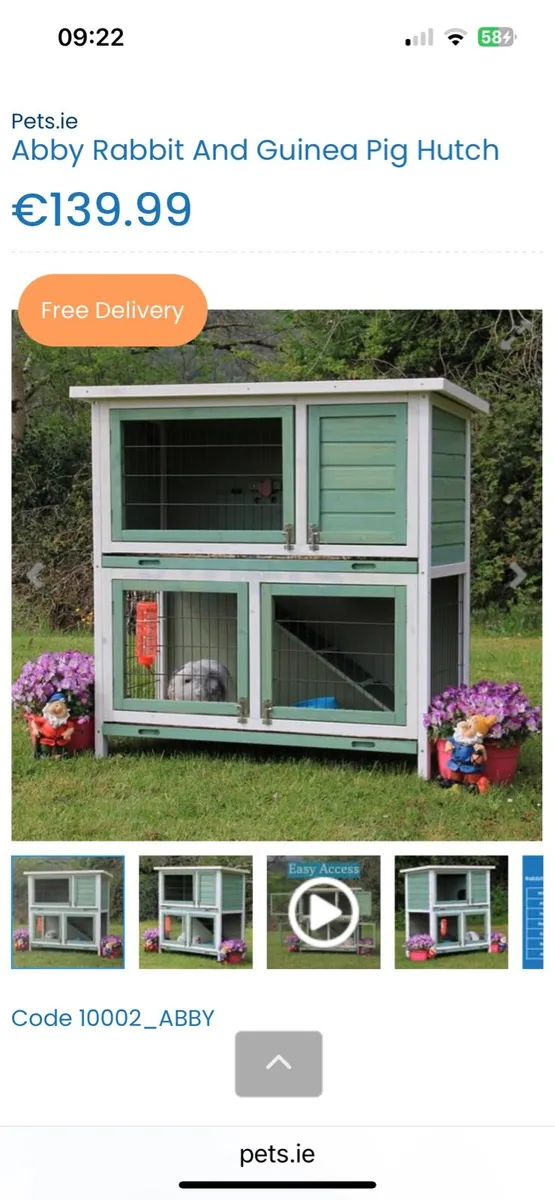 Rabbit hutch including weatherproof cover - Image 4