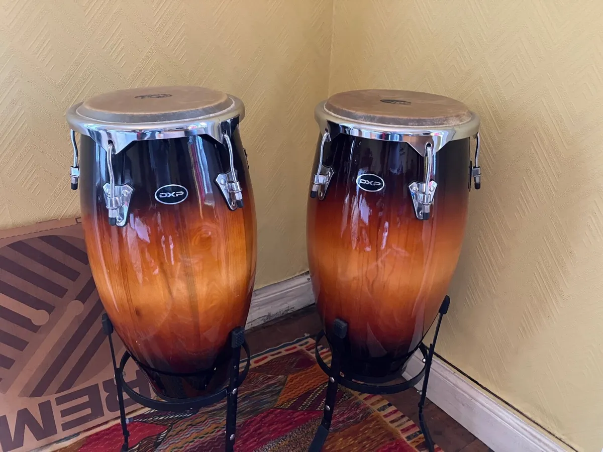 DXP Conga set - two congas w/stands - Image 2