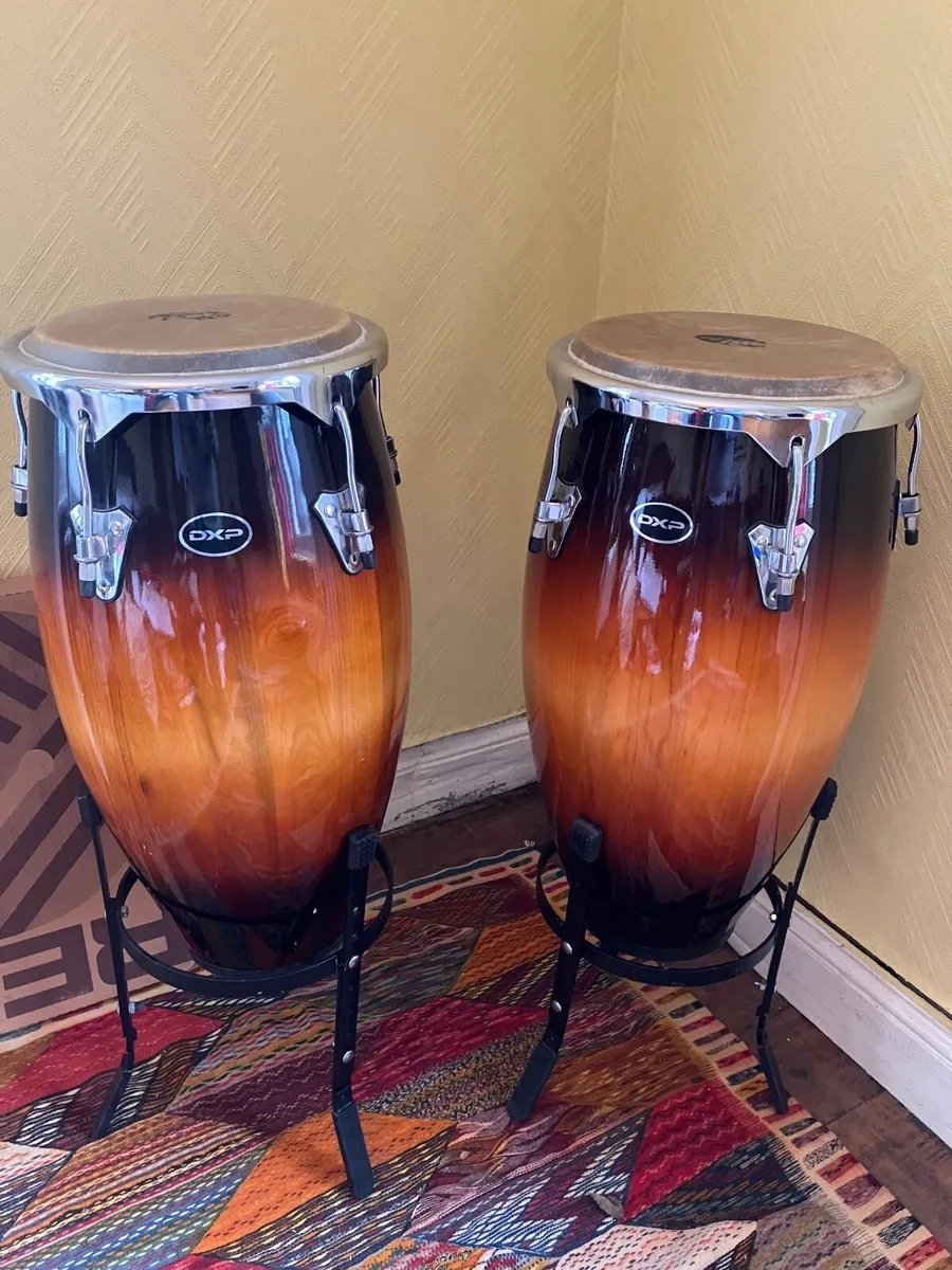 DXP Conga set - two congas w/stands - Image 1