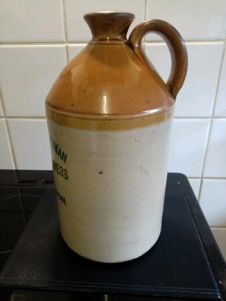 Antique Stoneware Flagon - Image 3