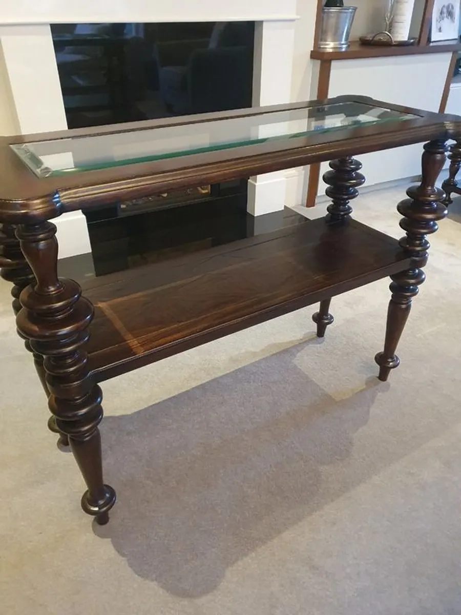 Mahogany Coffee, Console and Side Tables Set - Image 1