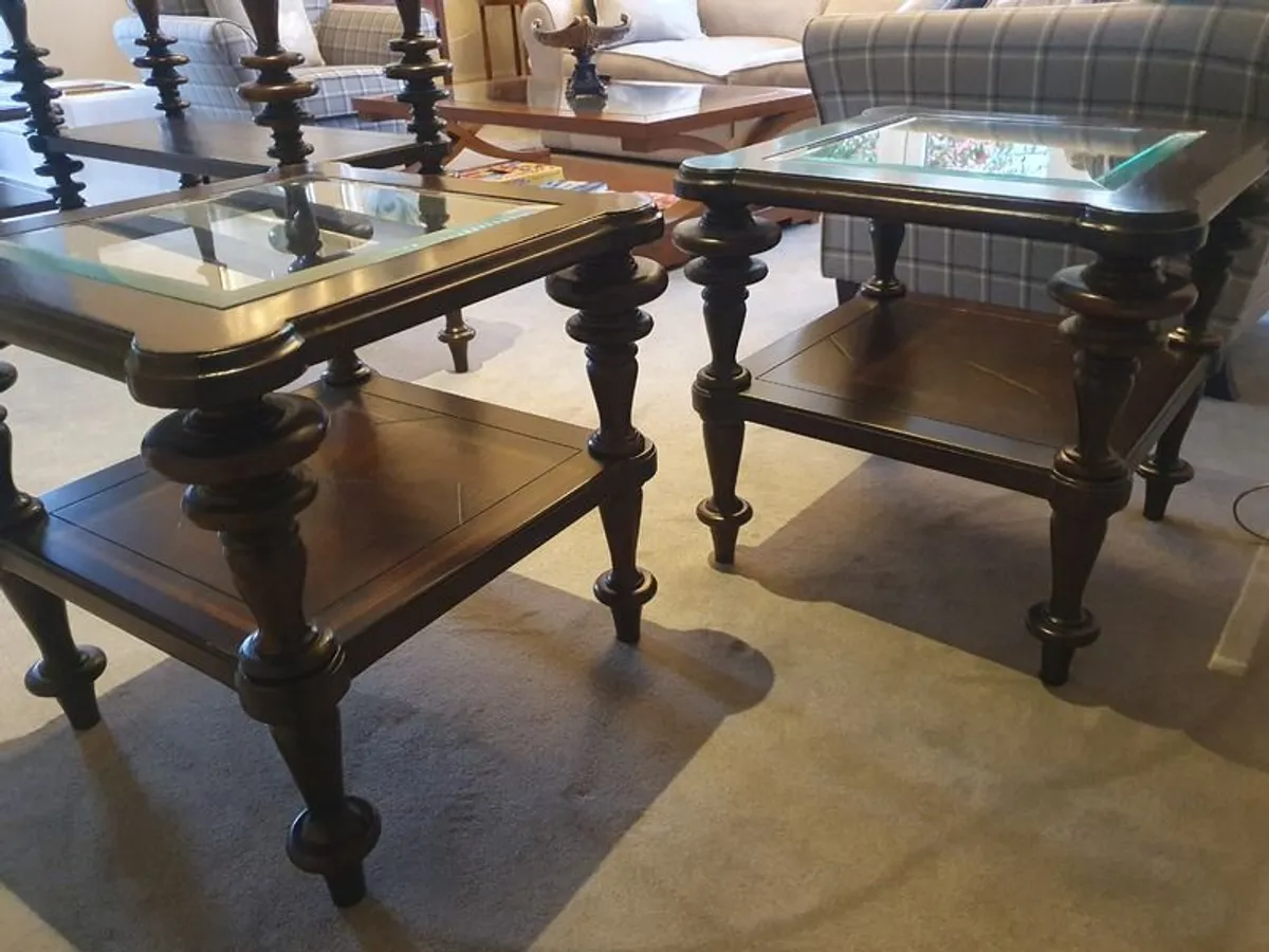 Mahogany Coffee, Console and Side Tables Set - Image 4