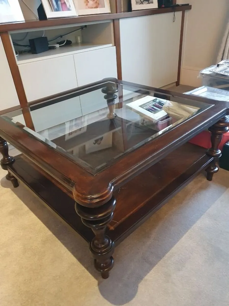 Mahogany Coffee, Console and Side Tables Set - Image 3