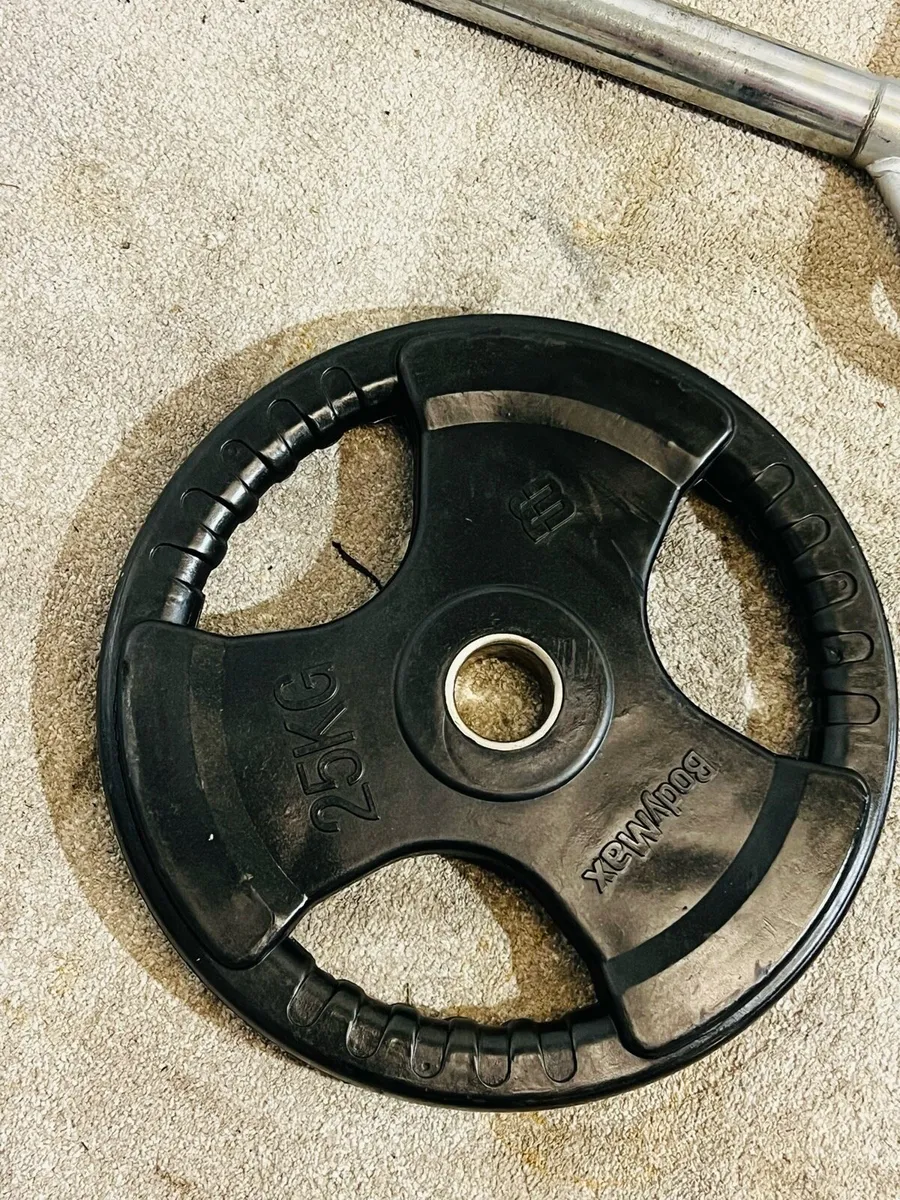 100KG OLYMPIC WEIGHTS + 22KG HEX BAR - Image 3