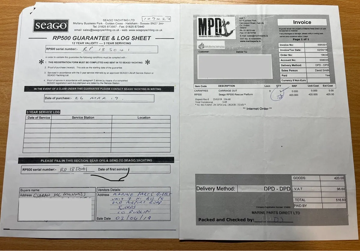 Seago RP500 Life Raft - Image 2