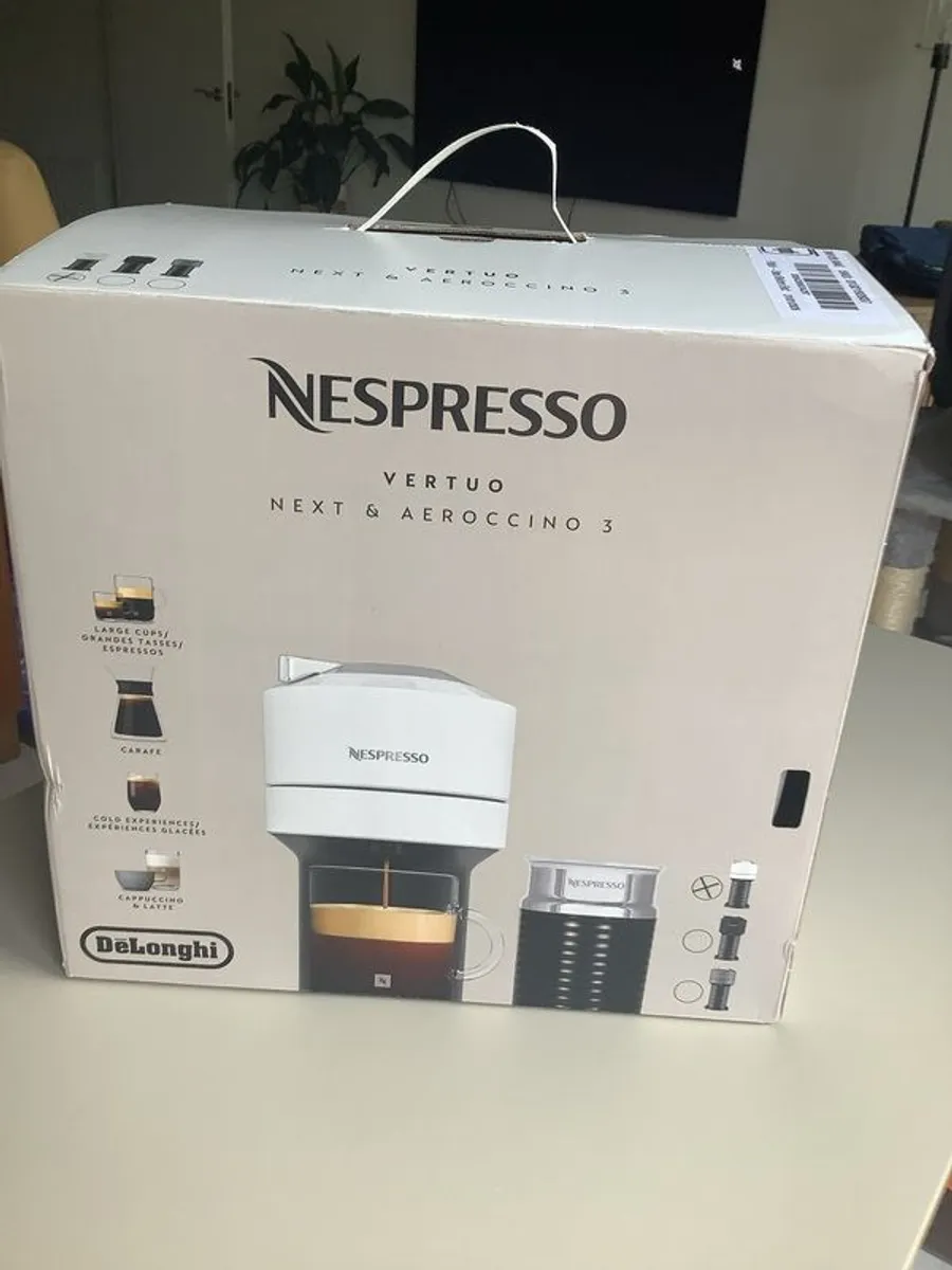 PRICE DROP DeLonghi Vertuo Next with Aerocinno 3 - Image 1
