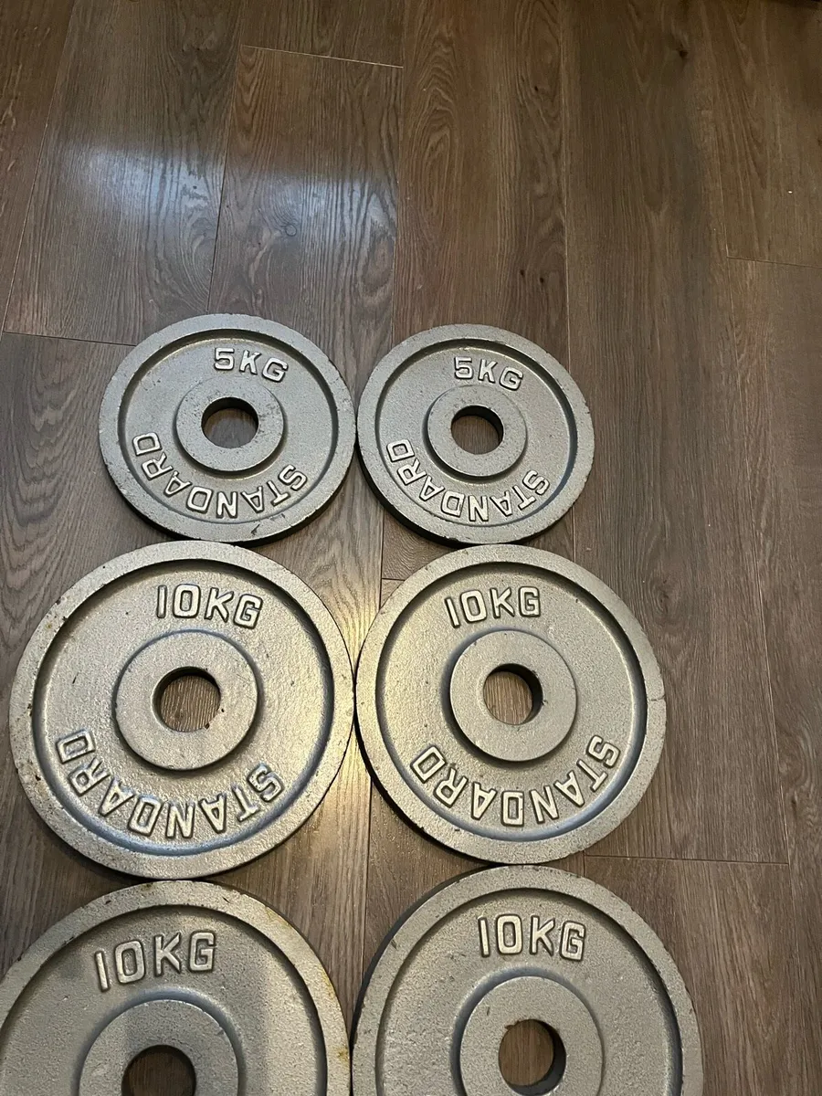Standard American Barbbell Olympic weight plates - Image 2