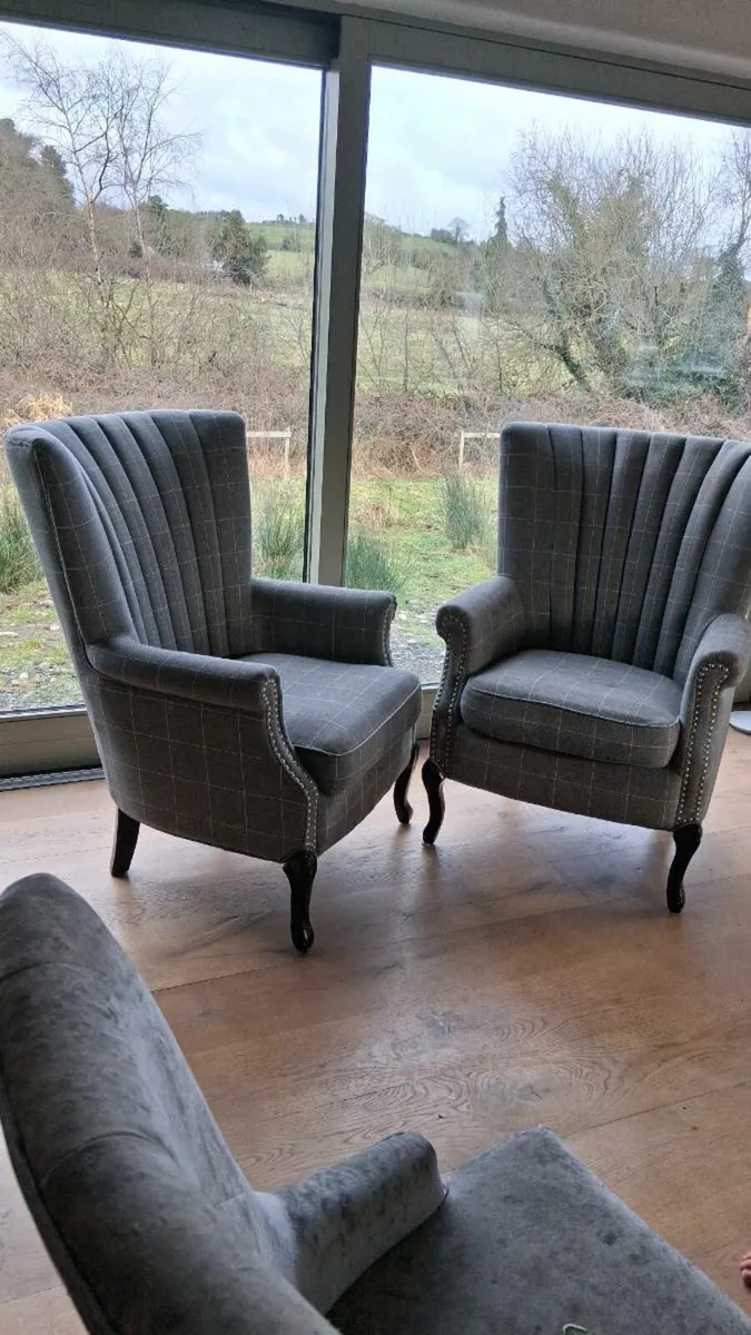Queen Ann/wing back chairs - Image 3