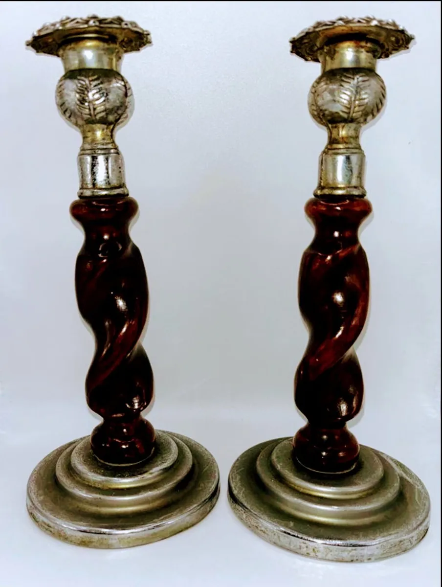 Art deco candle holders