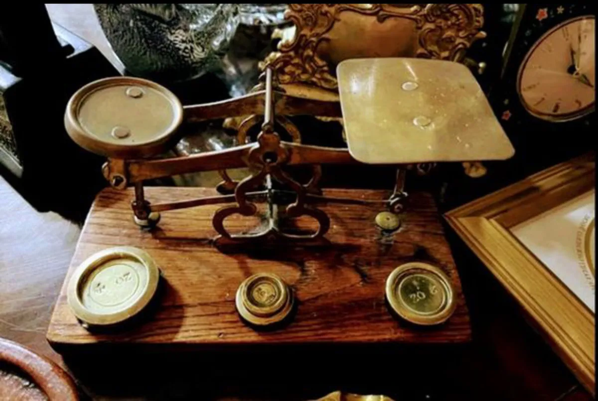 Antique postal scales