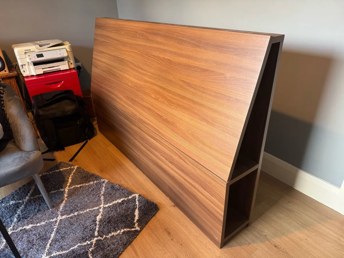 5ft 3 Bed Headboard with storage - Image 1