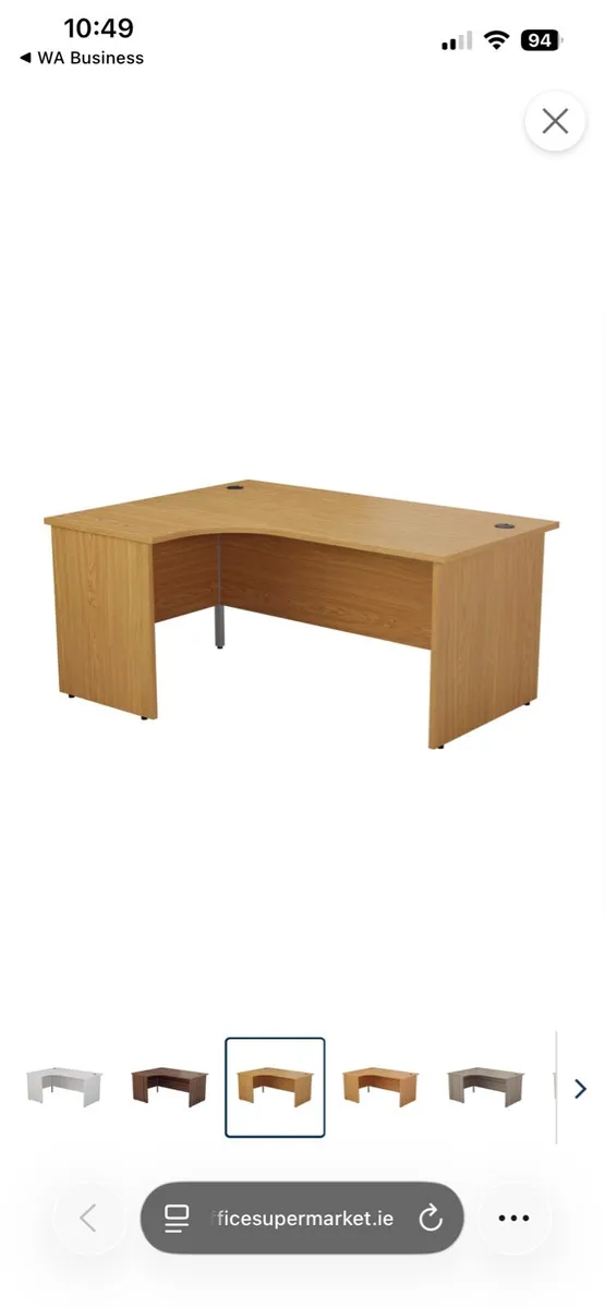 Oak corner desk - Image 1