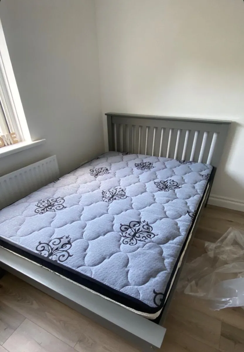 Double Bed and Mattress - Image 1