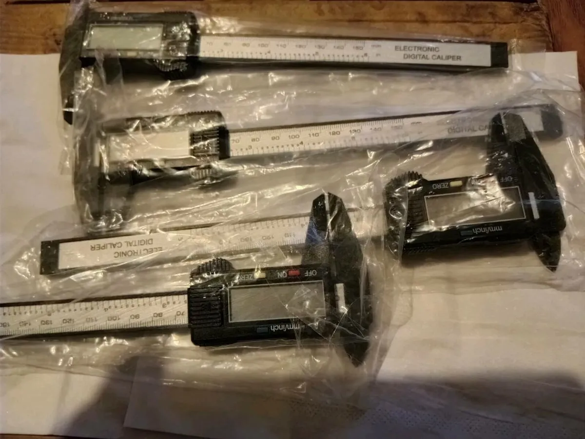 4 X callipers for inches and mm
