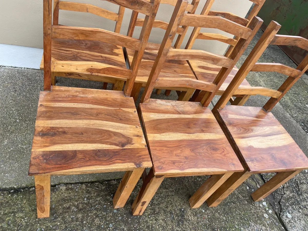Drinks Cabinet Table & Chairs Oak - Image 1