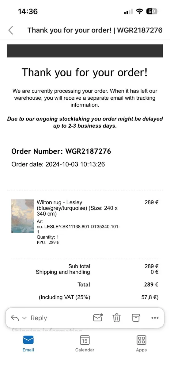 Large rug 240cm x 340cm - Image 3