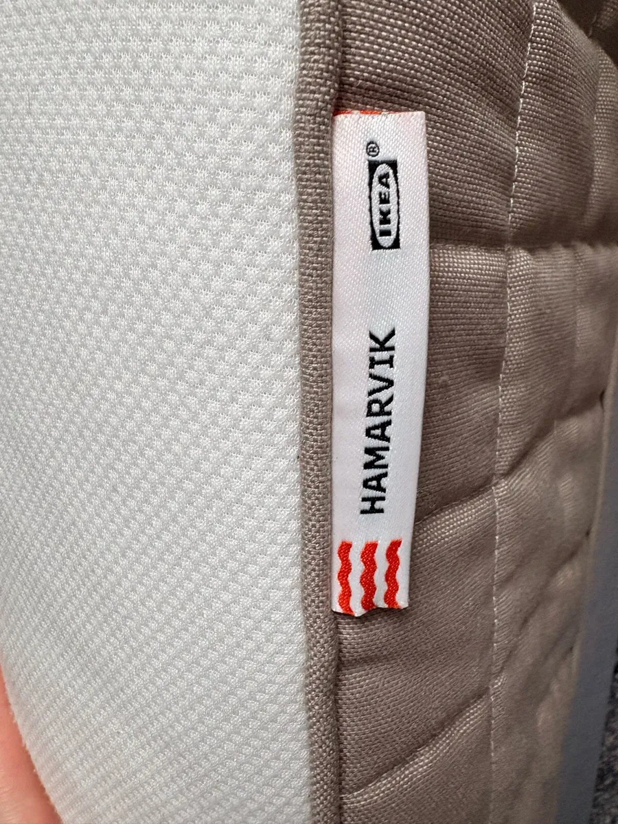 Double bed with mattress base and headboard - Image 4