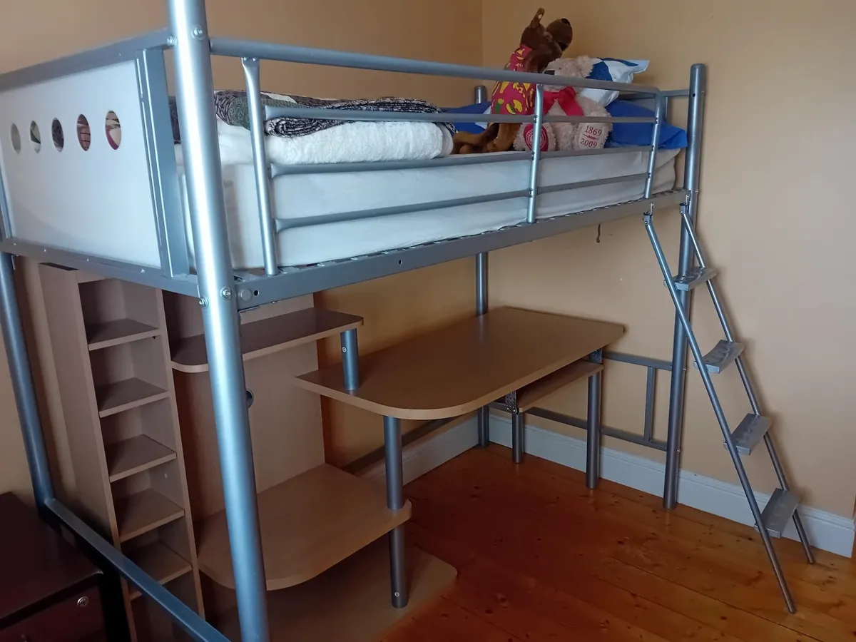 Single Bed with Desk & Storage – - Image 1