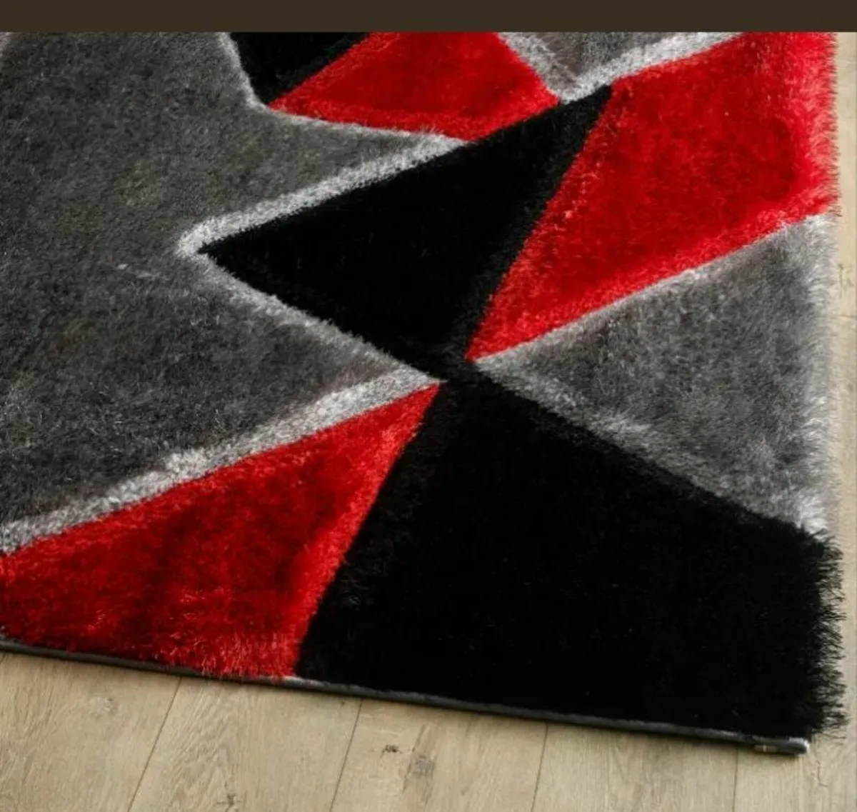 Pluton Rug – Grey Red / 3 Sizes. - Image 2