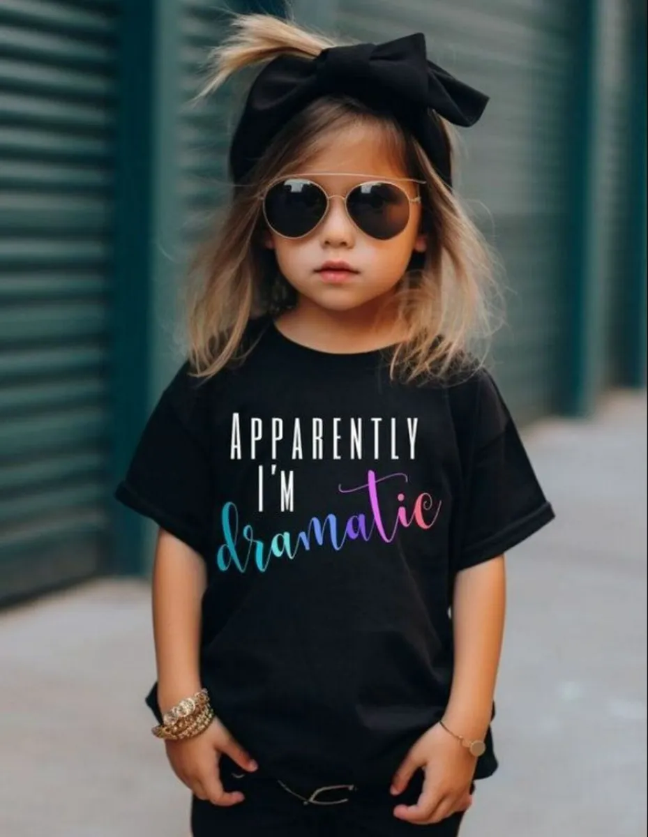 Harrods 'Apparently I'm Dramatic' T Shirt - Image 1