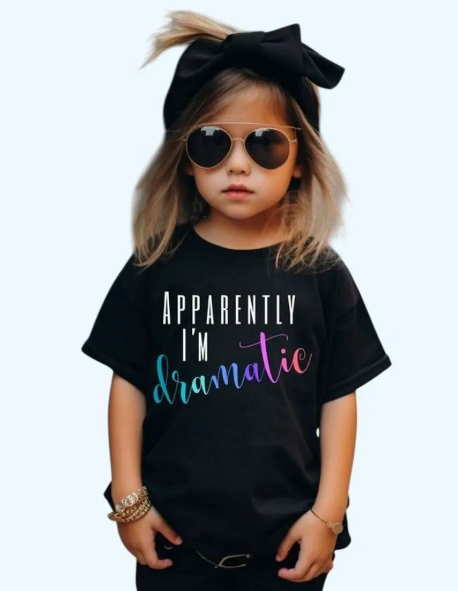 Harrods 'Apparently I'm Dramatic' T Shirt - Image 2