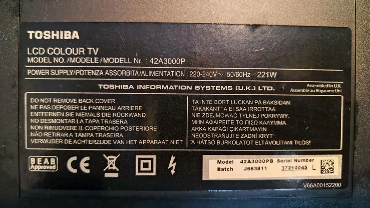 Tv Toshiba Regza 42 inch LCD HD - Image 4