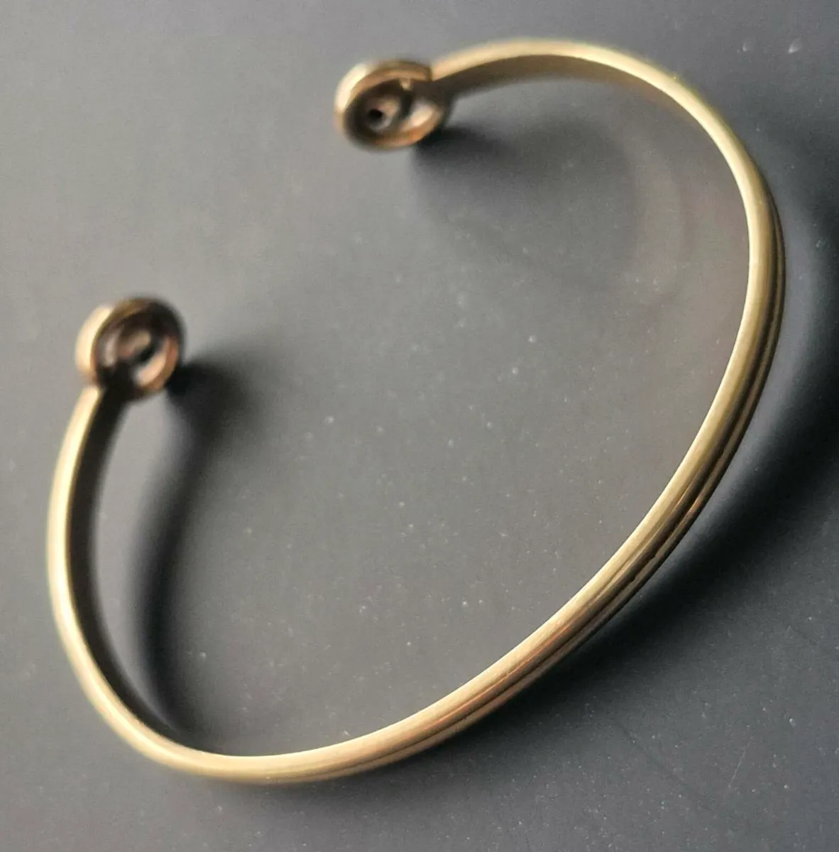 10k Rolled Gold Torque Bangle - Image 2