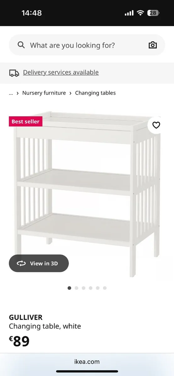 IKEA baby changing table - Image 1