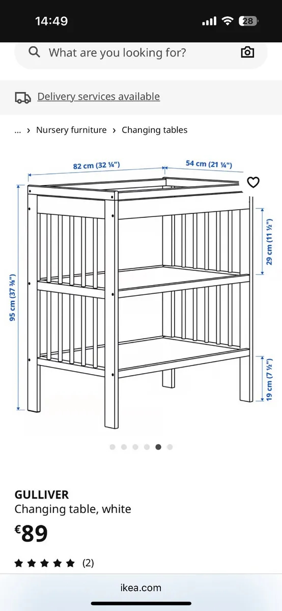 IKEA baby changing table - Image 2