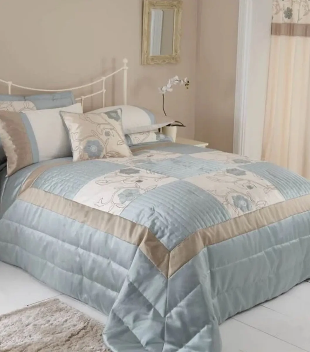 Nicole Day Large Embroidered Bedspread / Coverlet - Image 1