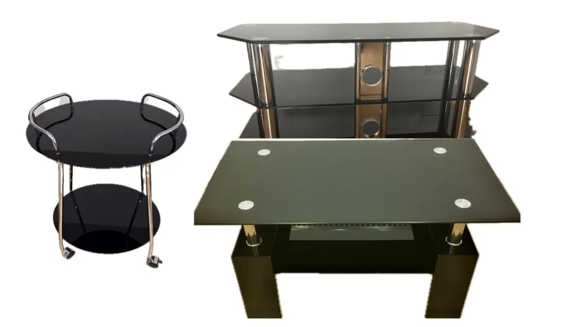 Coffee table ,TV stand and bar cart - Image 1