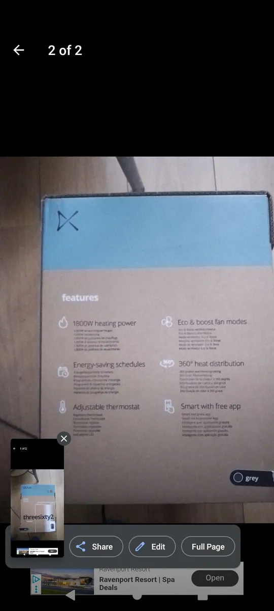 Brand New DUUX Smart Heater - Grey - Image 2