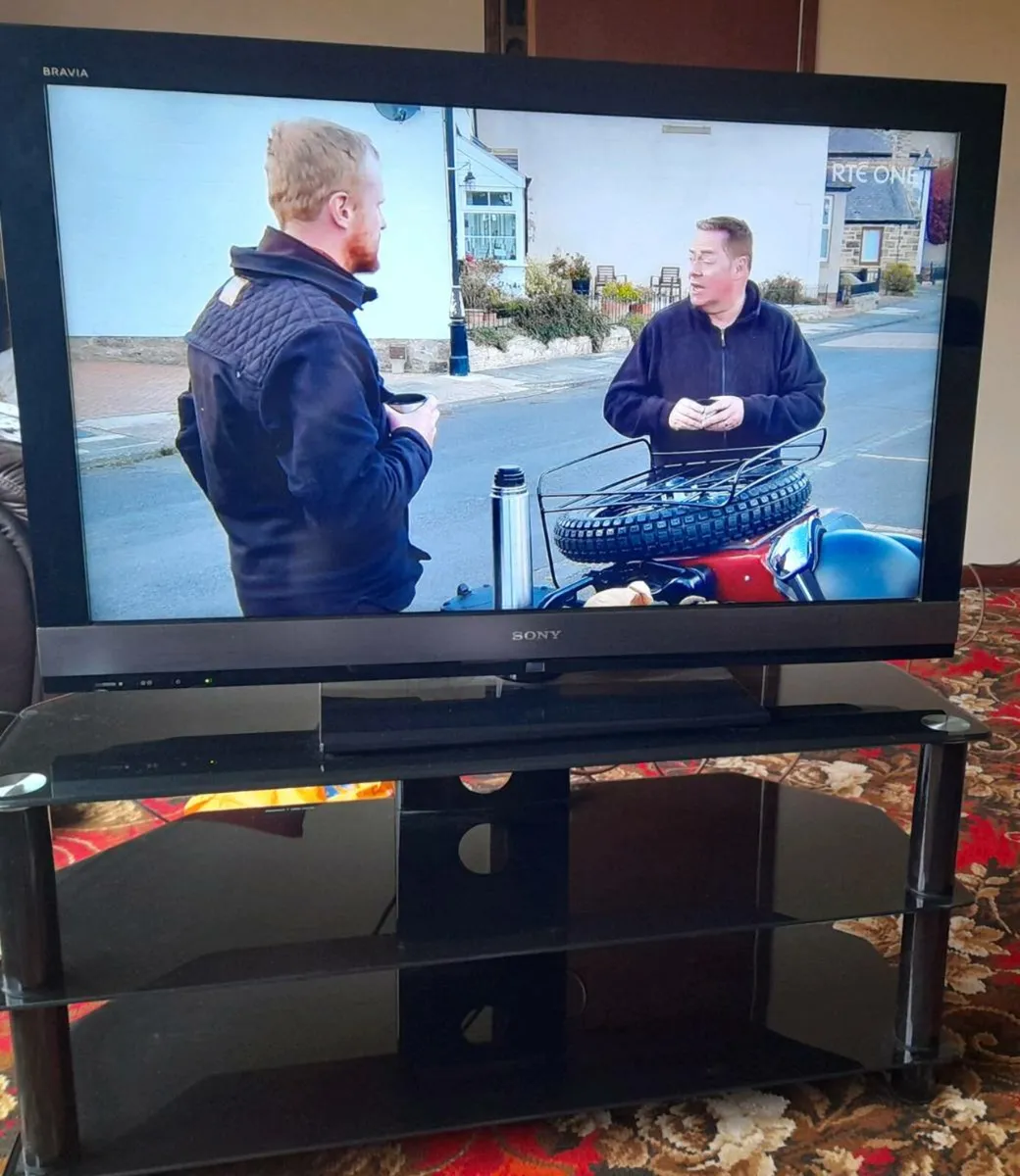 TV and Stand - Image 2