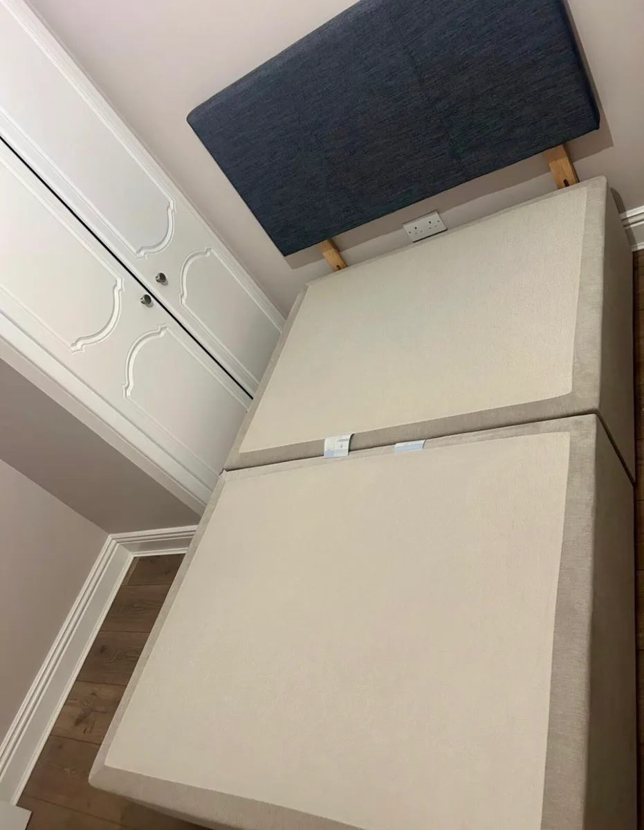 4 foot/Queen size Divan Bed and Headboard - Image 2