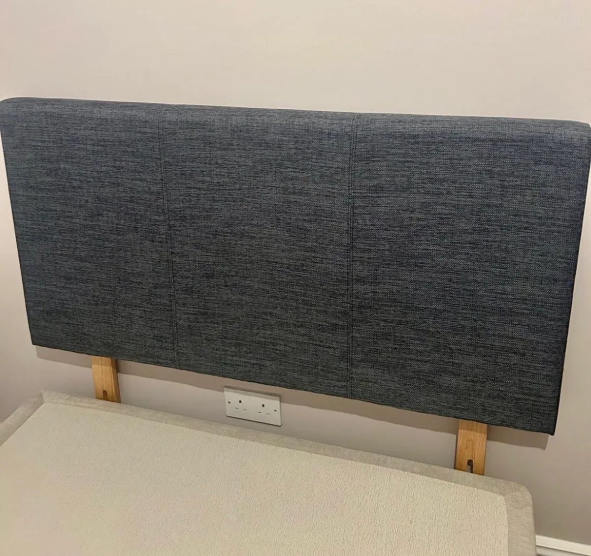 4 foot/Queen size Divan Bed and Headboard - Image 3