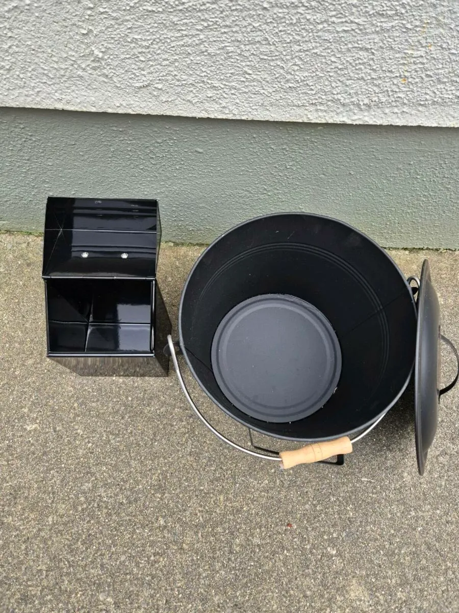 Ash bucket and firelighter storage box - Image 2