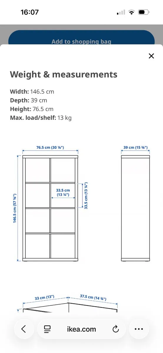 Kallax shelving/storage unit - Image 2