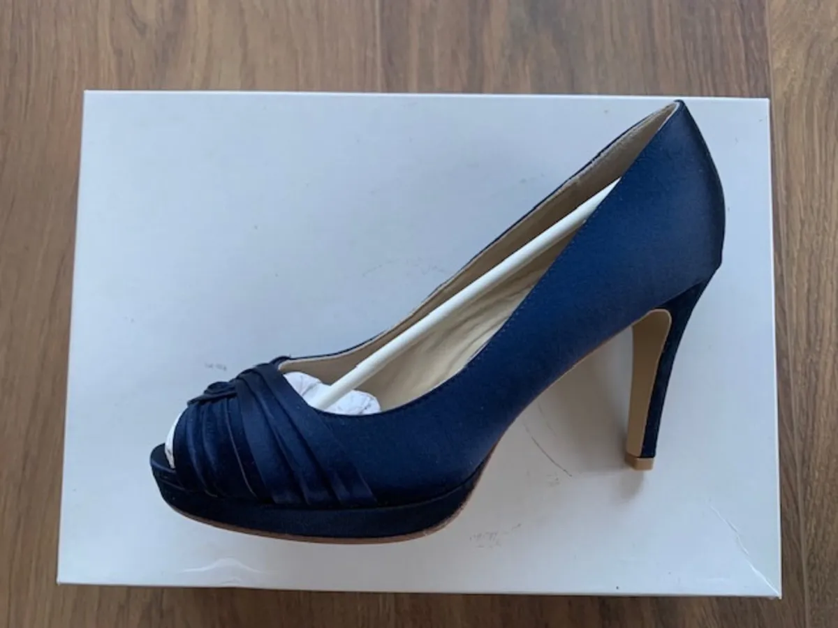 Hobbs - Court Satin Twist Navy - Image 1