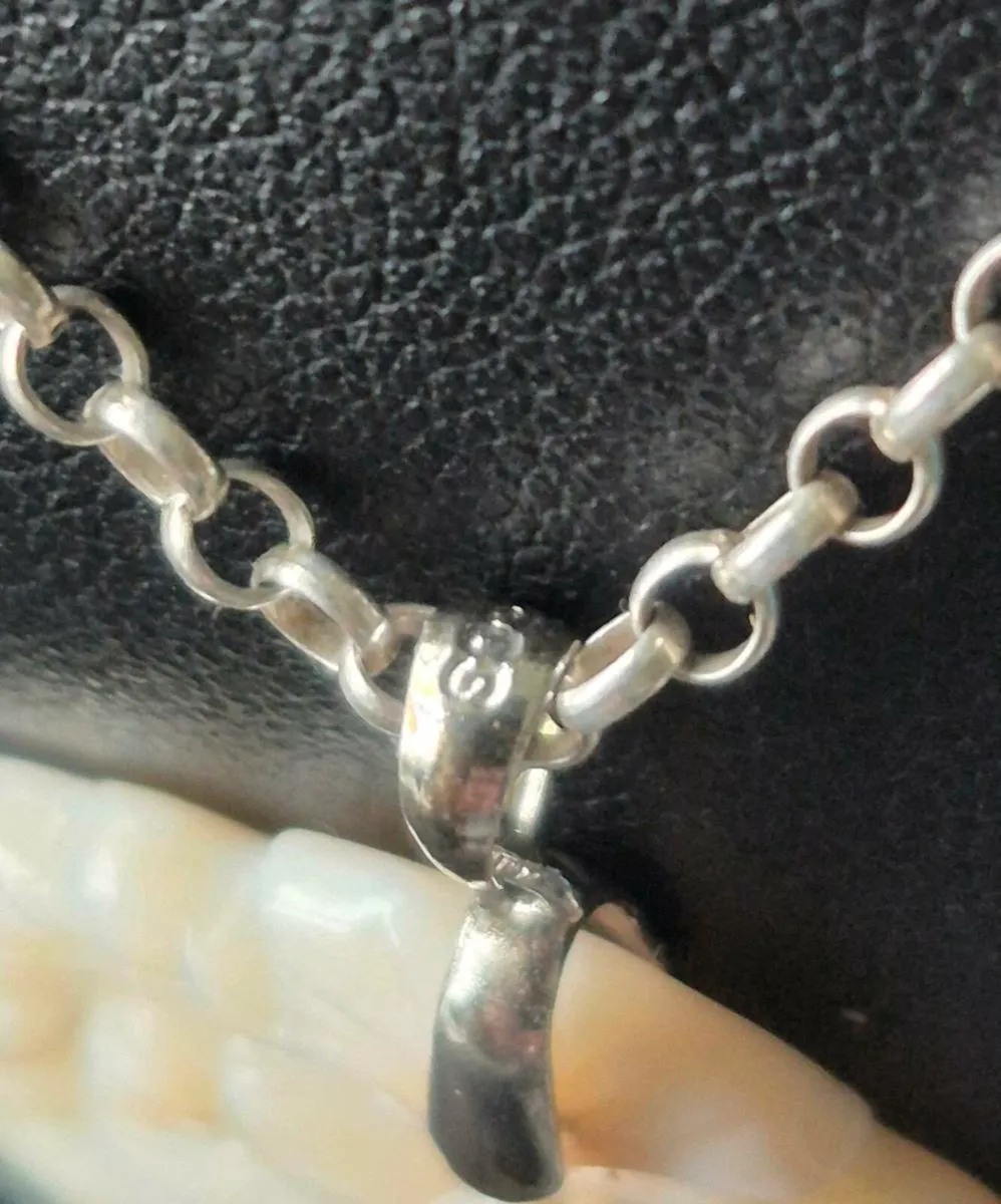 925 Mother of Pearl & Silver Necklace - Image 4