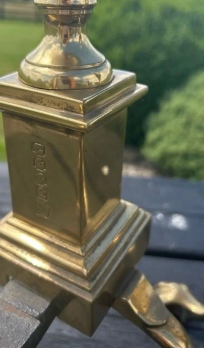 Brass fire irons - Image 3