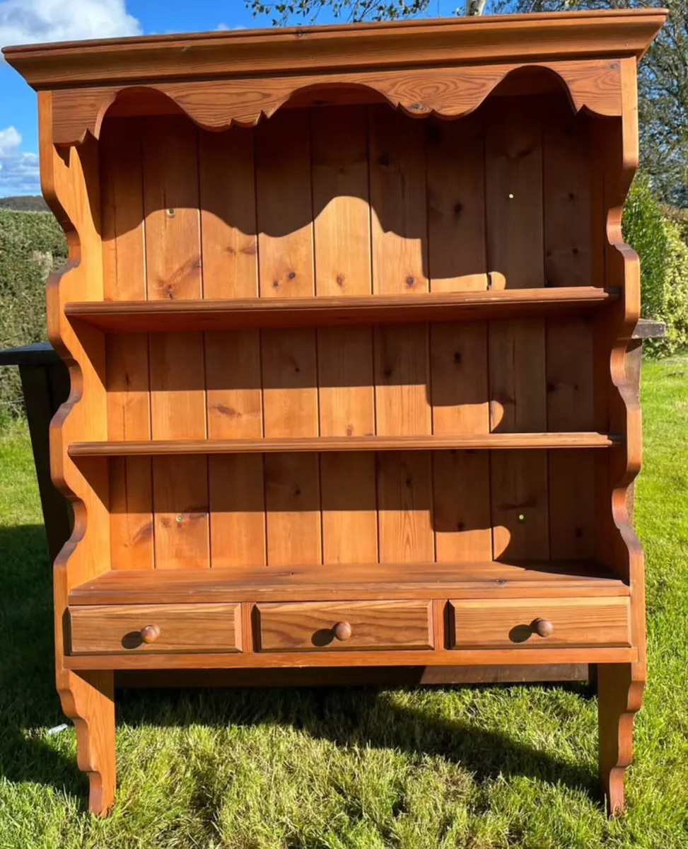 Vintage pine wall unit