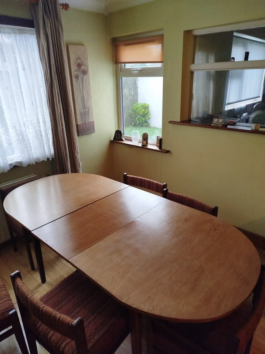 Dining Table , six chairs  Retro 1970's - Image 4