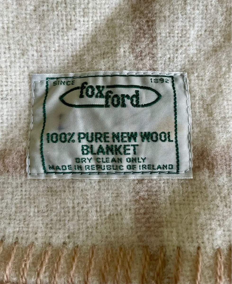 Foxford 100% Pure Wool Blanket – Extra Large - Image 1