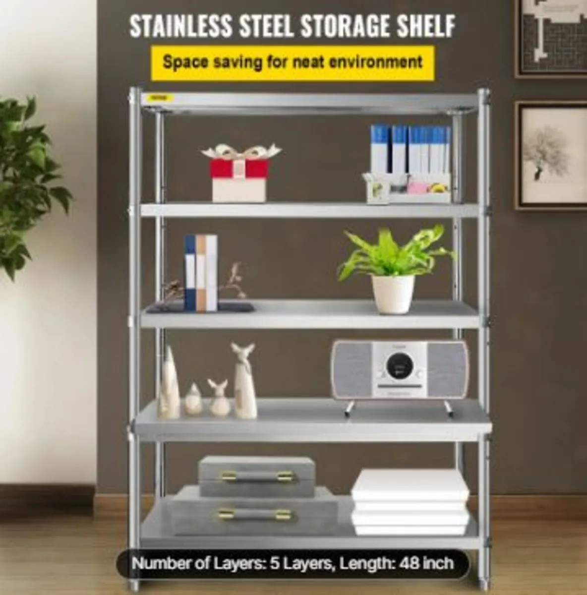 Shelving Unit 48x18.5 Inch Storage Shelves - Image 2