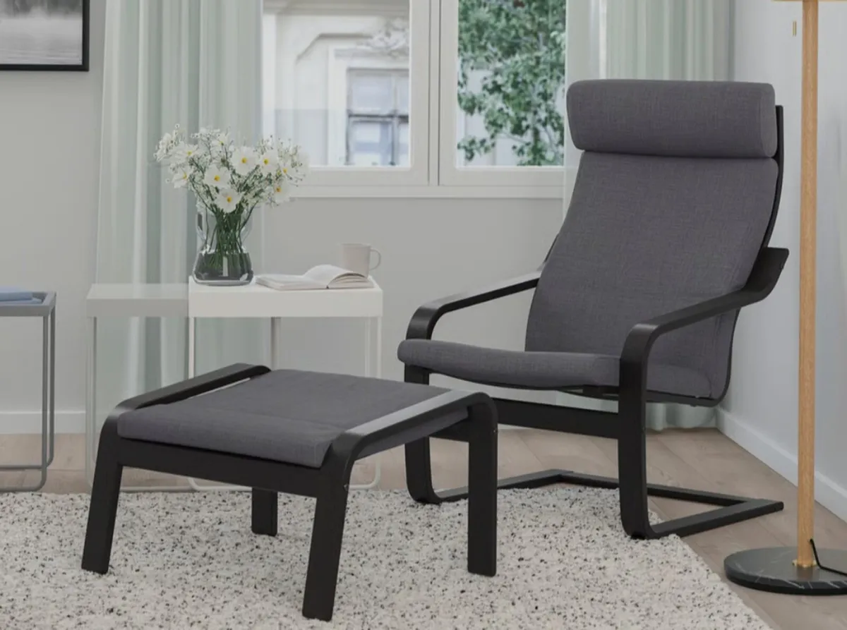 Chair and foot stool - Image 2