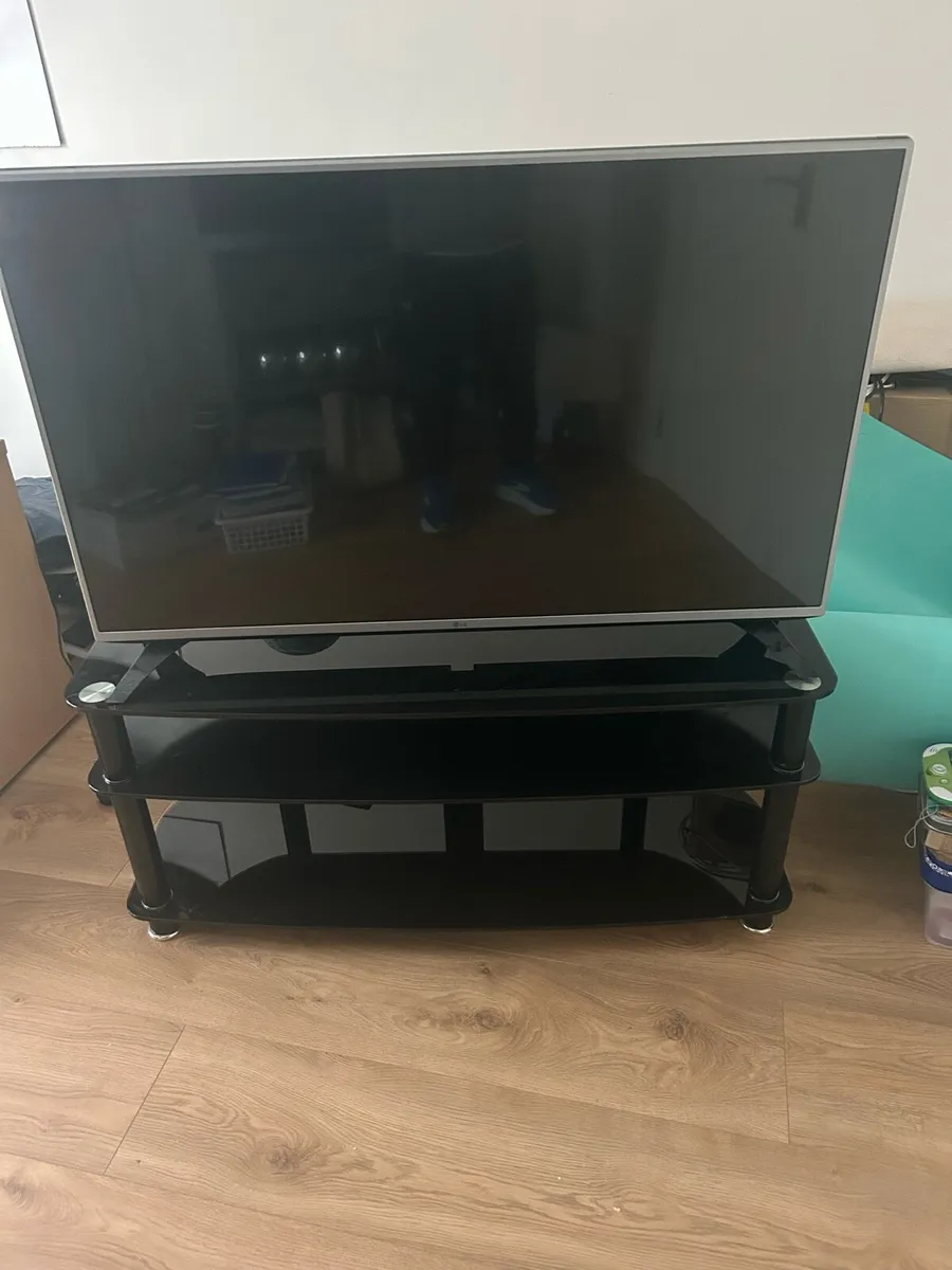 LG 50” TV & Stand - Image 1