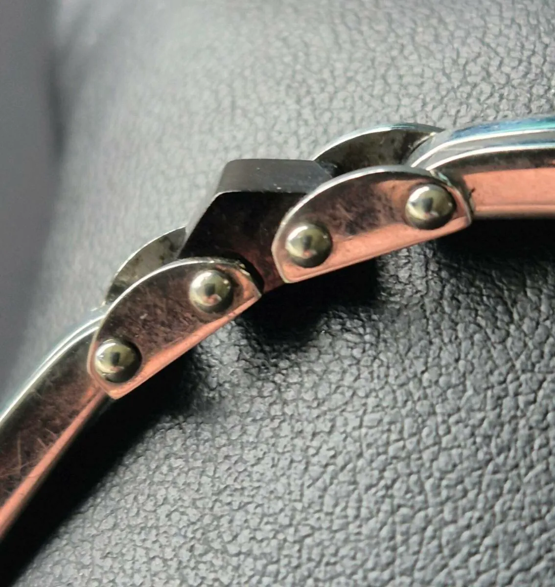 Men's "TSC" Stainless Steel & Onyx Bracelet - Image 3