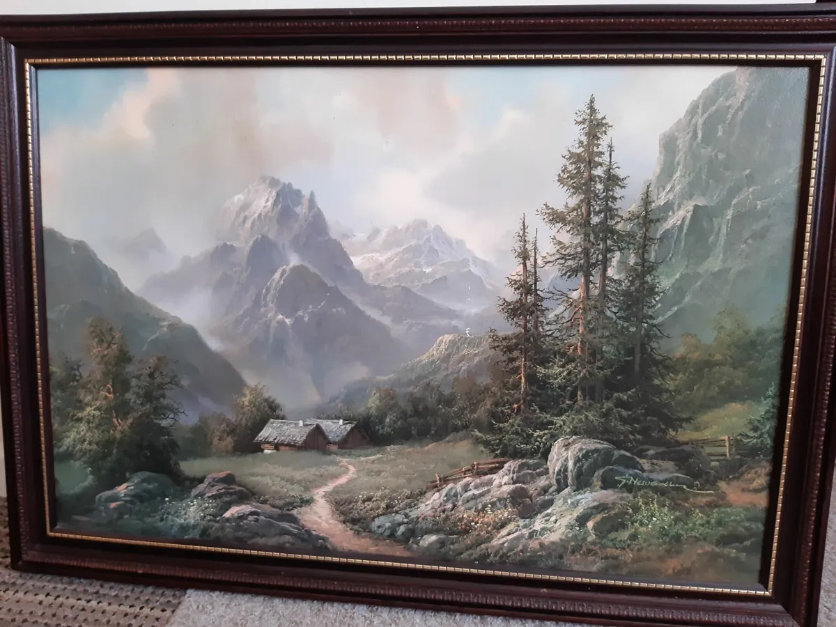 Framed painting