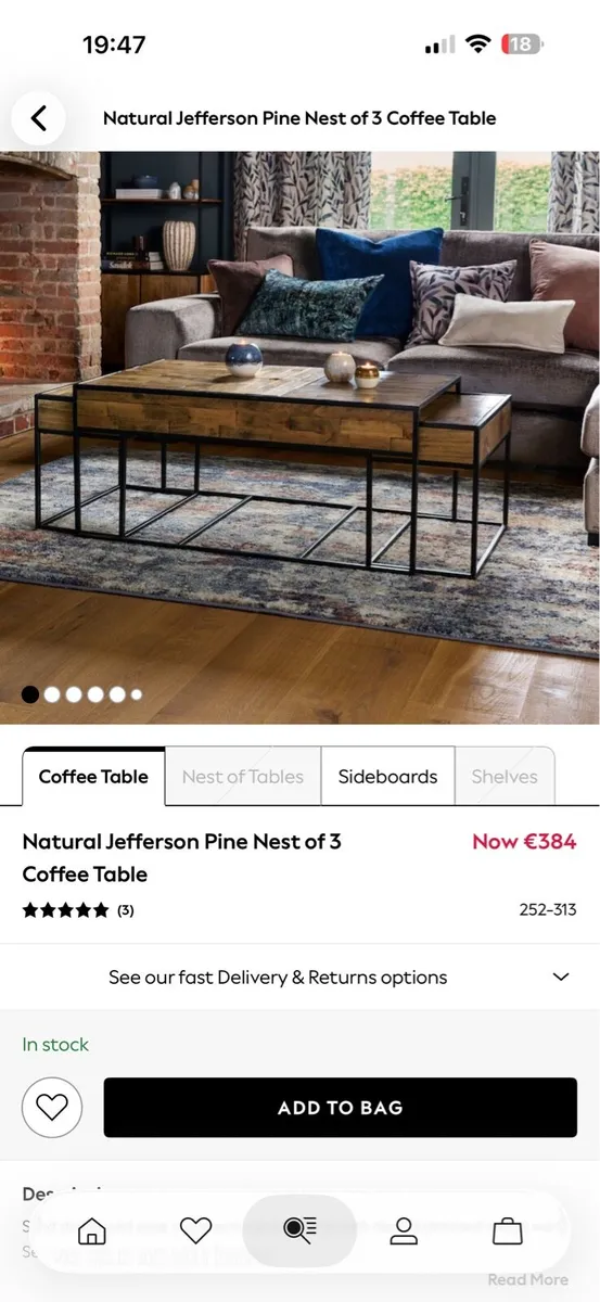 Coffee table brand new
